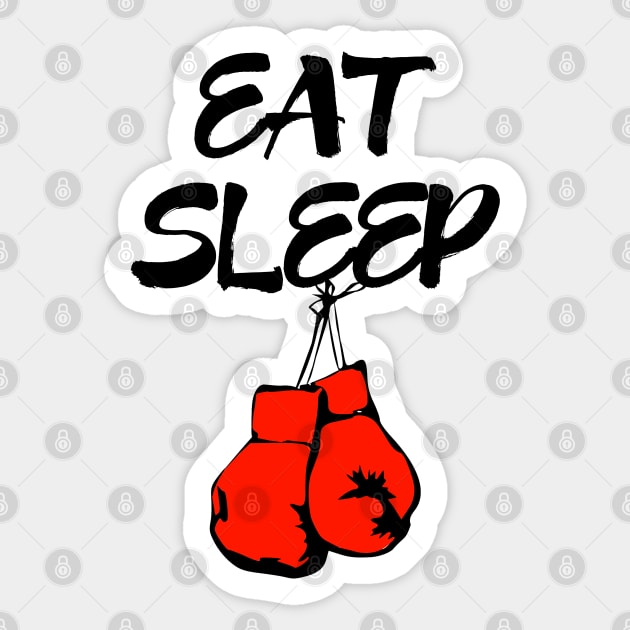 Eat Sleep Boxing Sticker by coloringiship